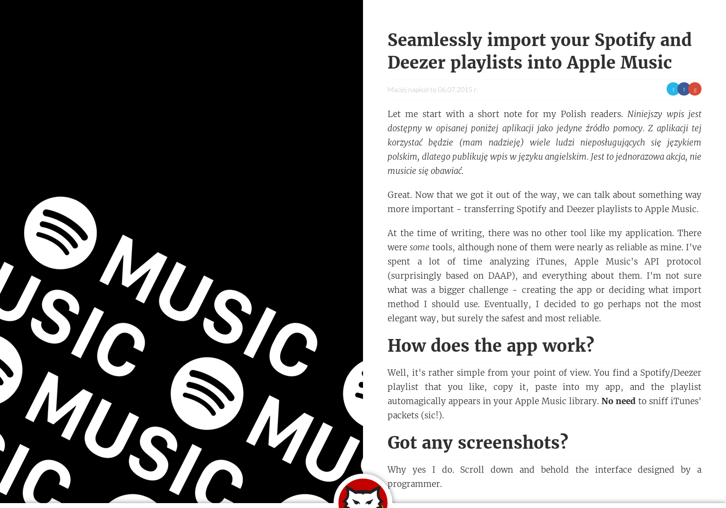 Playlist importer gallery image