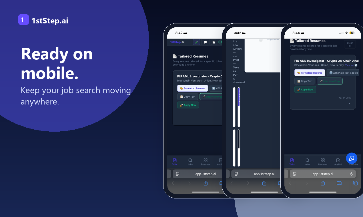 app.1stStep.ai gallery image