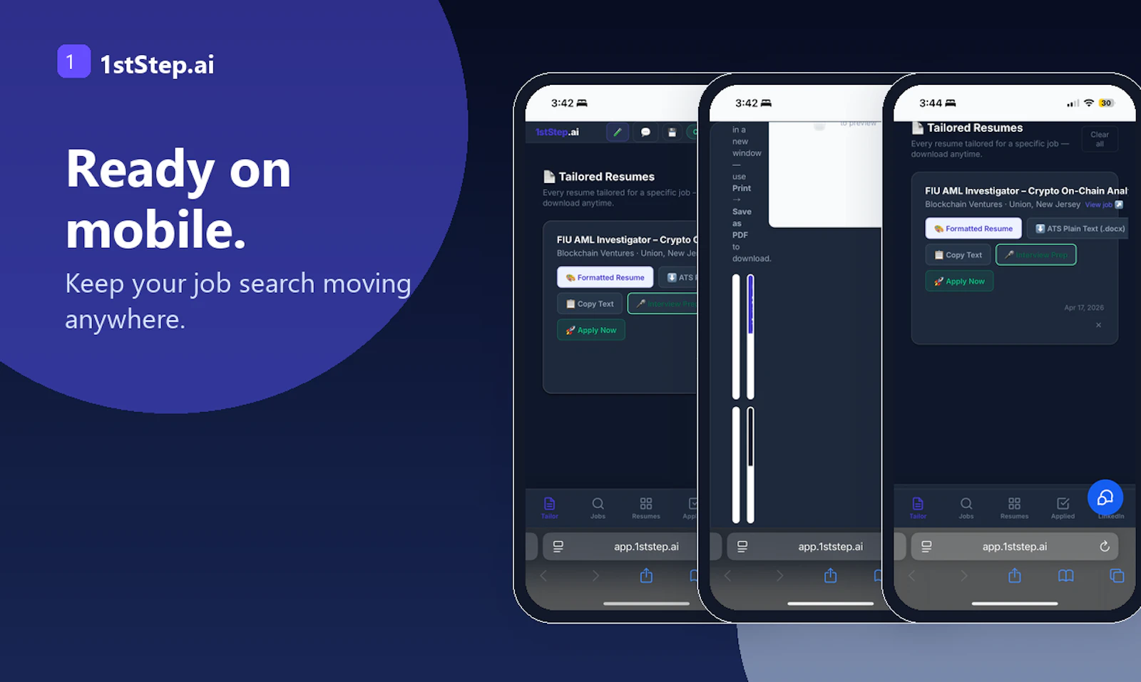 app.1stStep.ai screenshot 2
