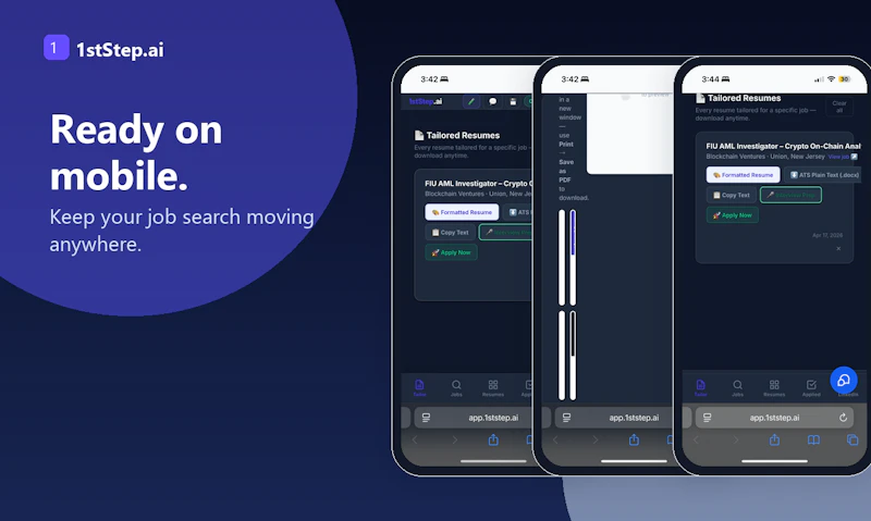 app.1stStep.ai screenshot 2