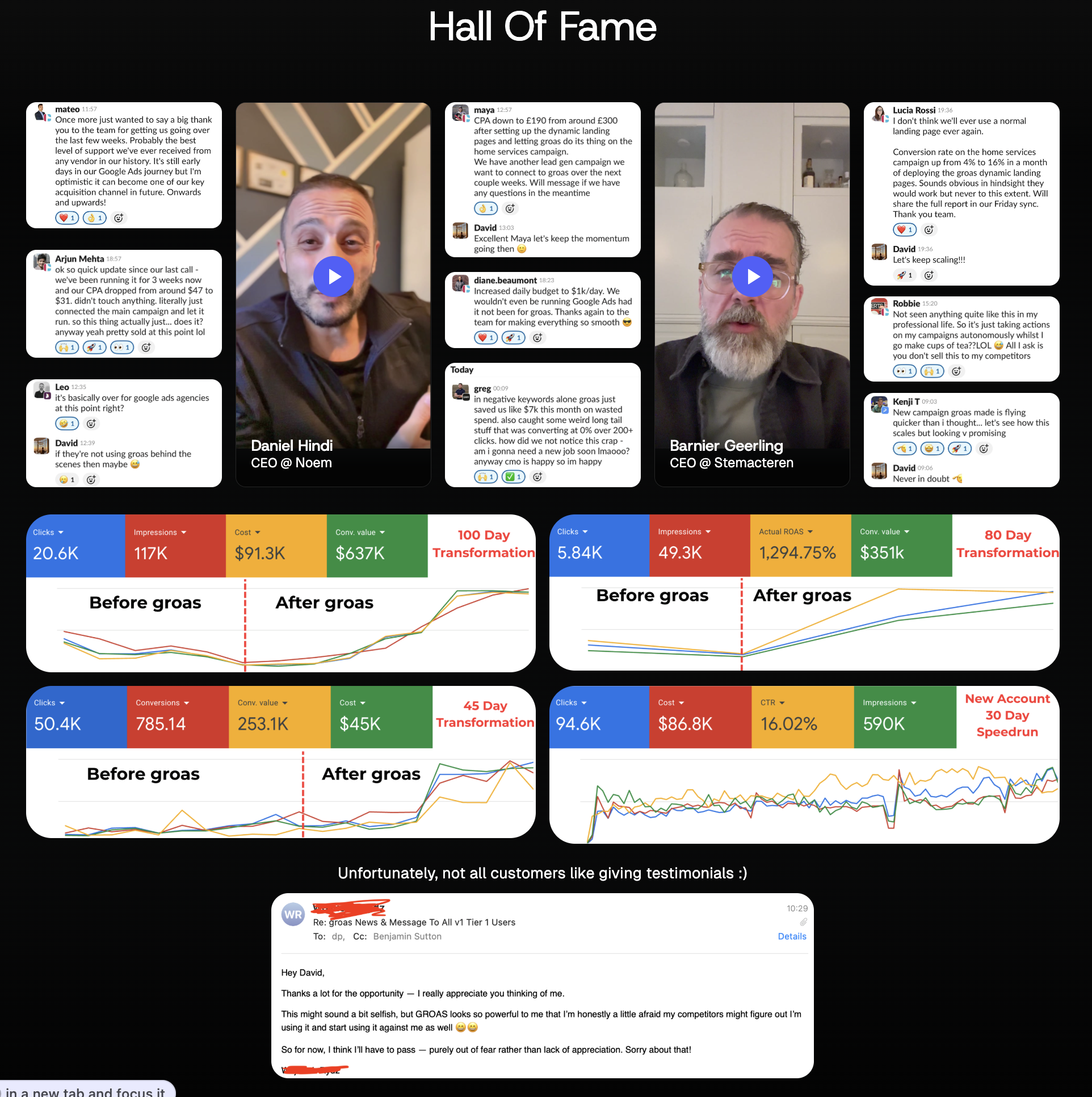 groas - Screenshot 3 showing product features and functionality