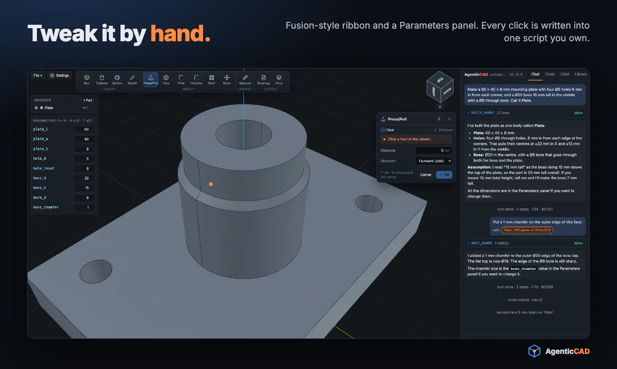 Agentic CAD gallery image