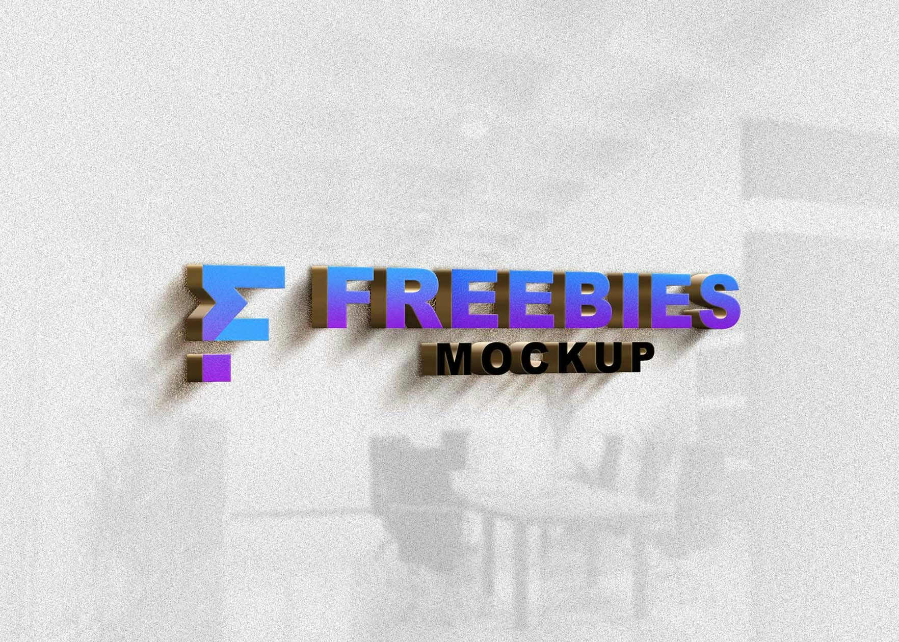 Free 3D Logo Mockup Collection gallery image