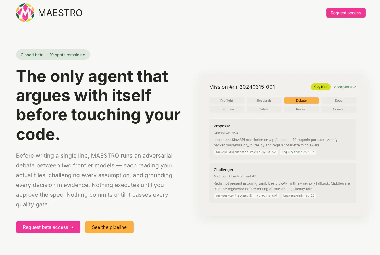 MAESTRO 제품 배너