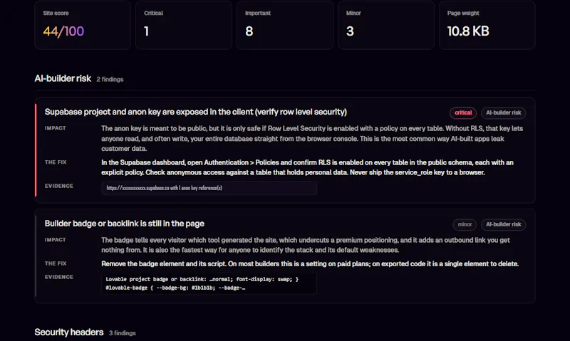 AI Site Check screenshot 5