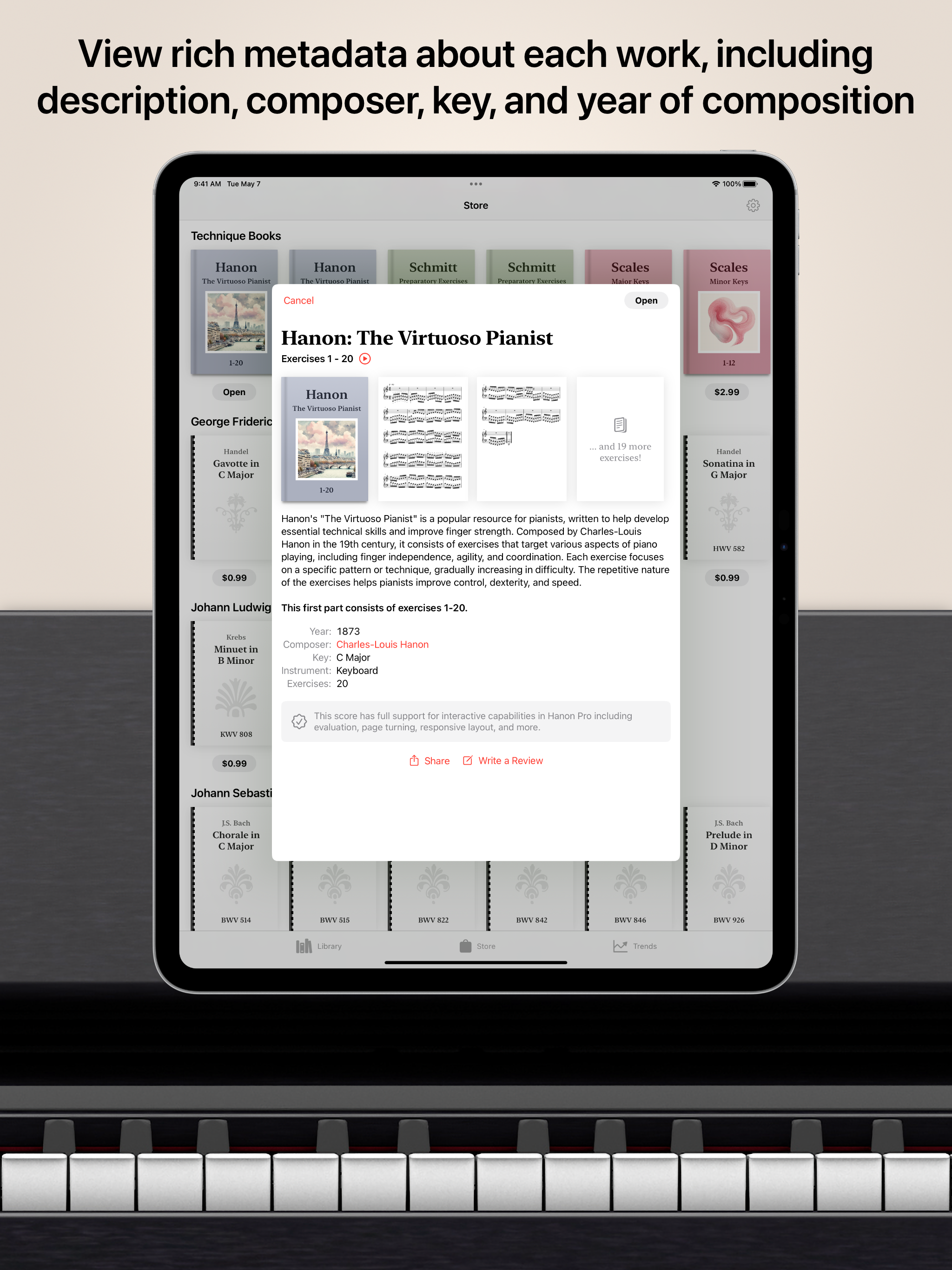 Media Hanon Pro untuk iPhone, iPad, dan Mac - Teknik dan latihan piano untuk era digital 8