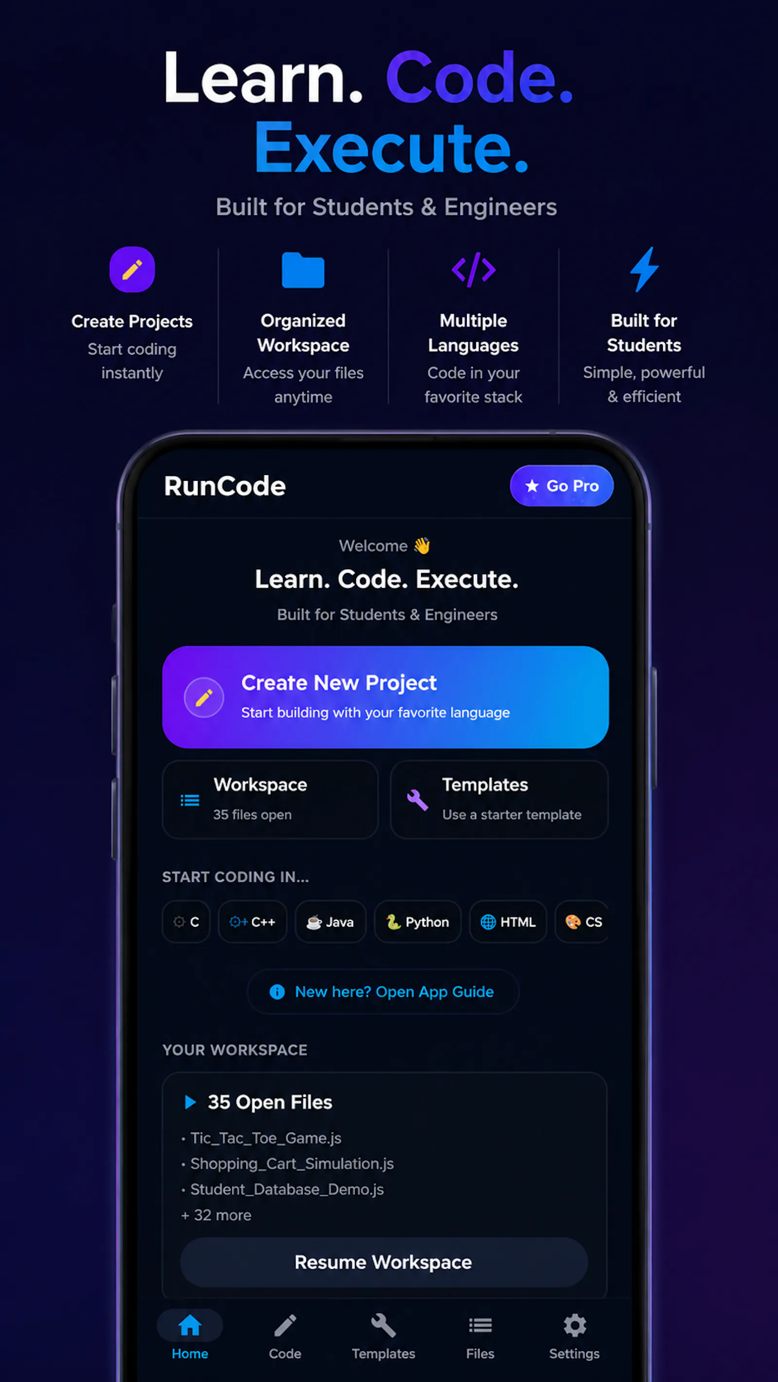RunCoder screenshot 2