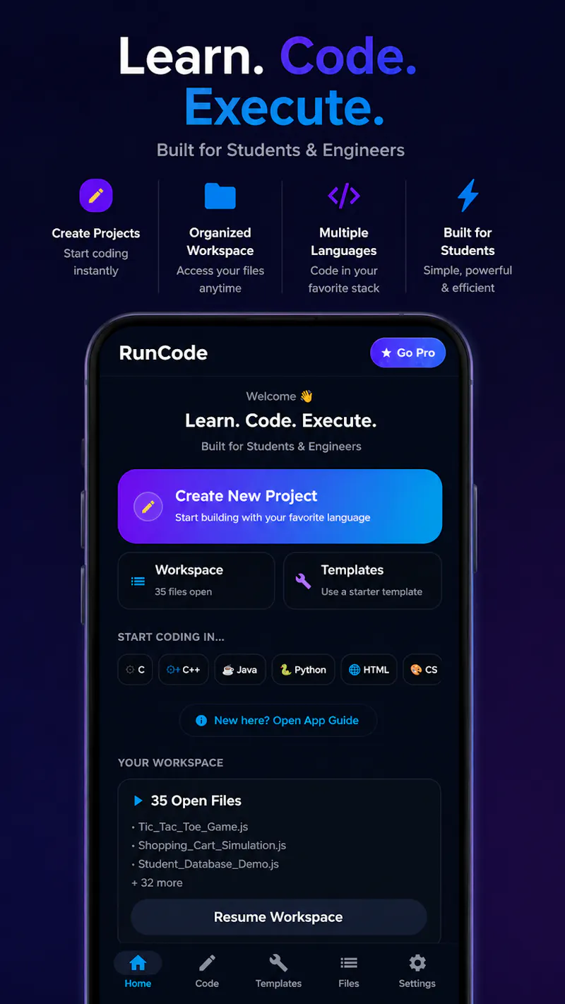 RunCoder screenshot 2