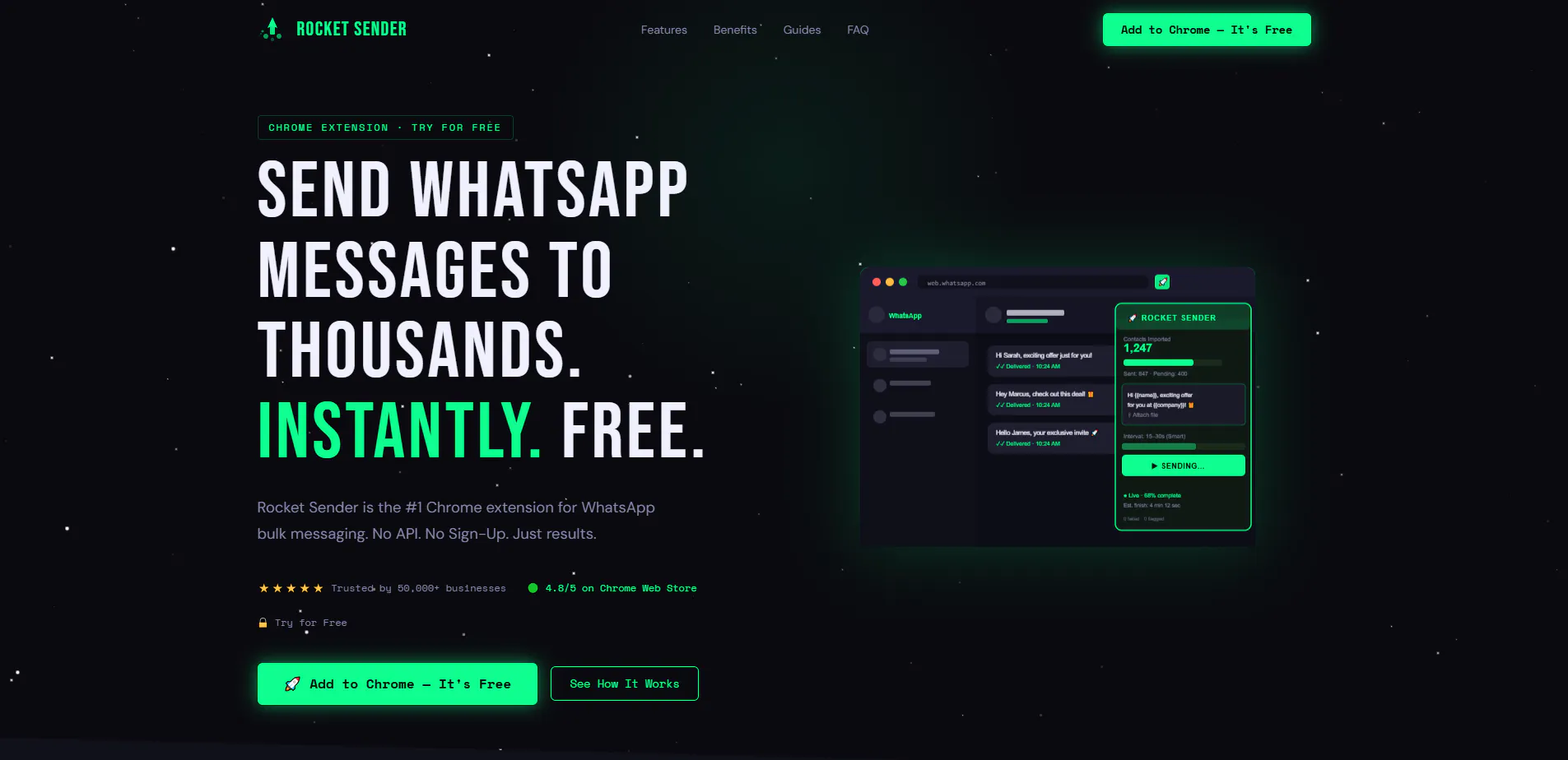RocketSenter: Smart WhatsApp Tools 项目横幅