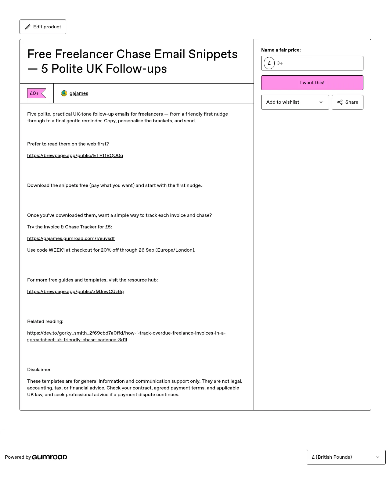 Invoice & Chase Tracker gallery image