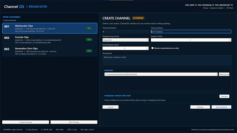 ChannelOS screenshot 5
