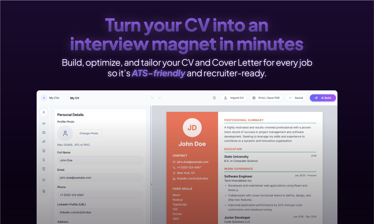 JobseekerOS - Screenshot 4 showing product features and functionality