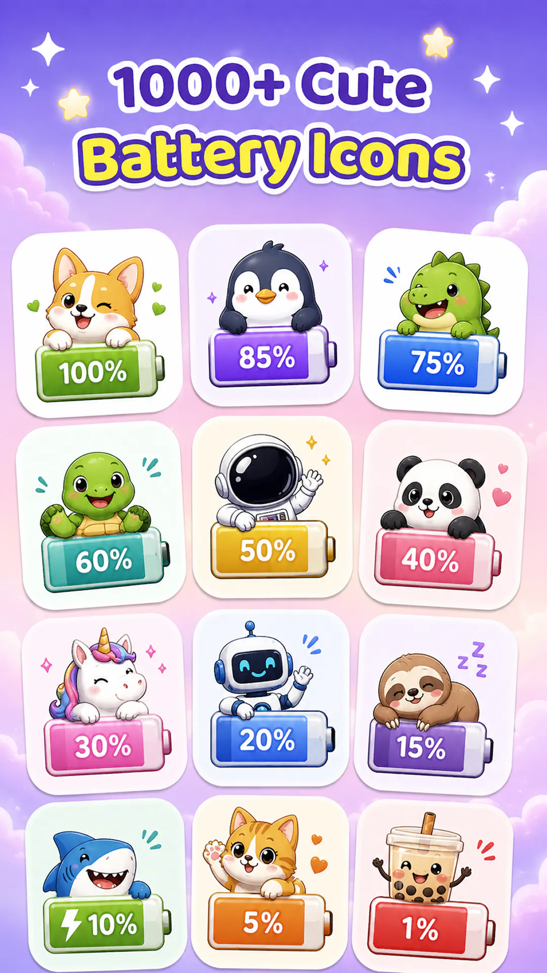 Best Emoji Battery Icons for Android gallery image