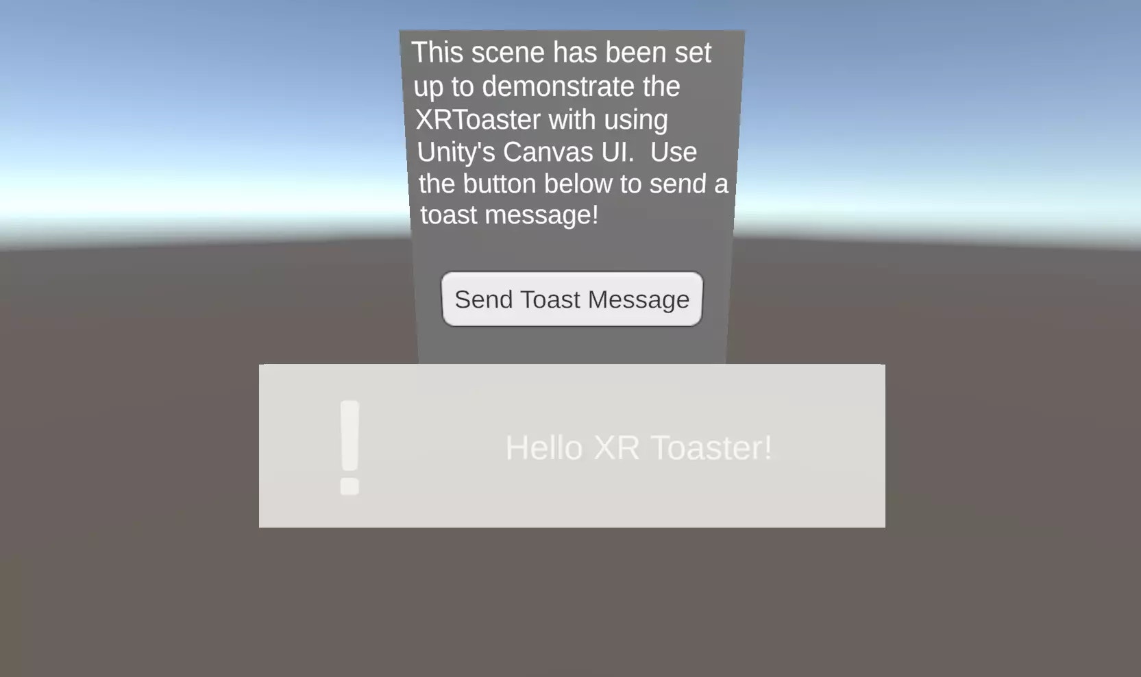 Xr Toaster Pop Up - Сообщения в стиле тостера для VR/AR/MR медиа 2