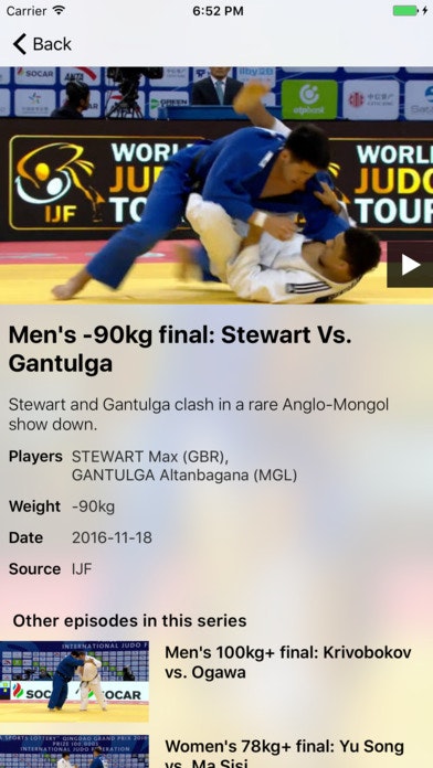 Judo TV gallery image