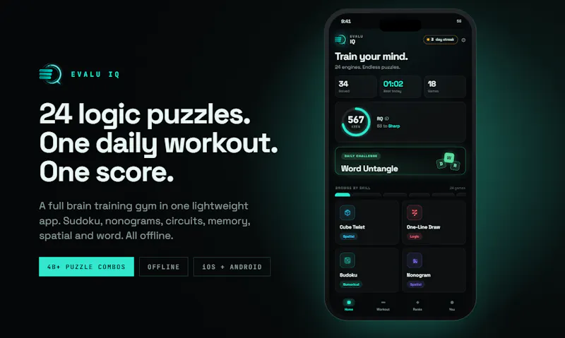 Evalu IQ screenshot 1