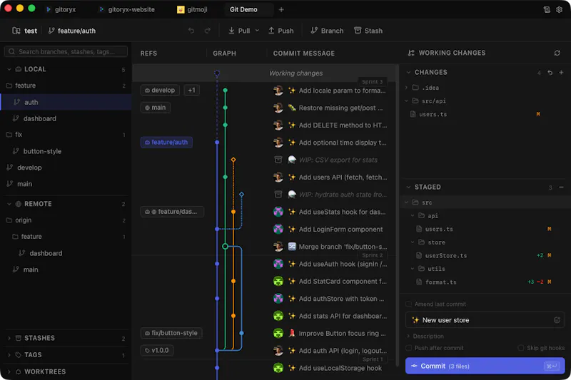 Gitoryx screenshot 1
