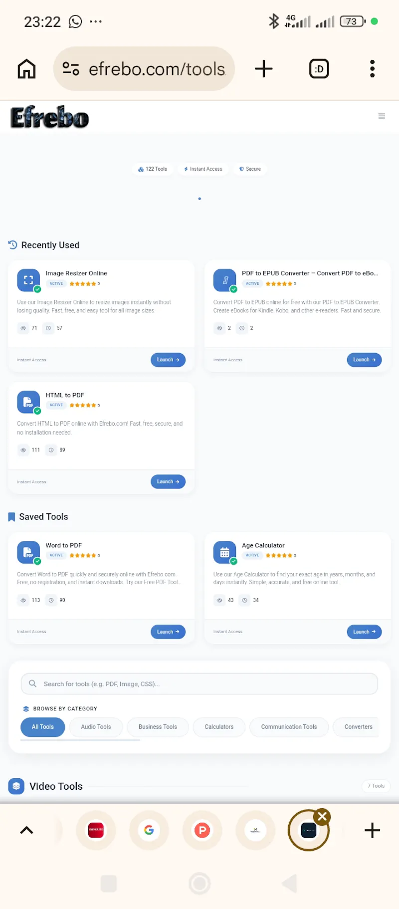 Efrebo.com screenshot 2