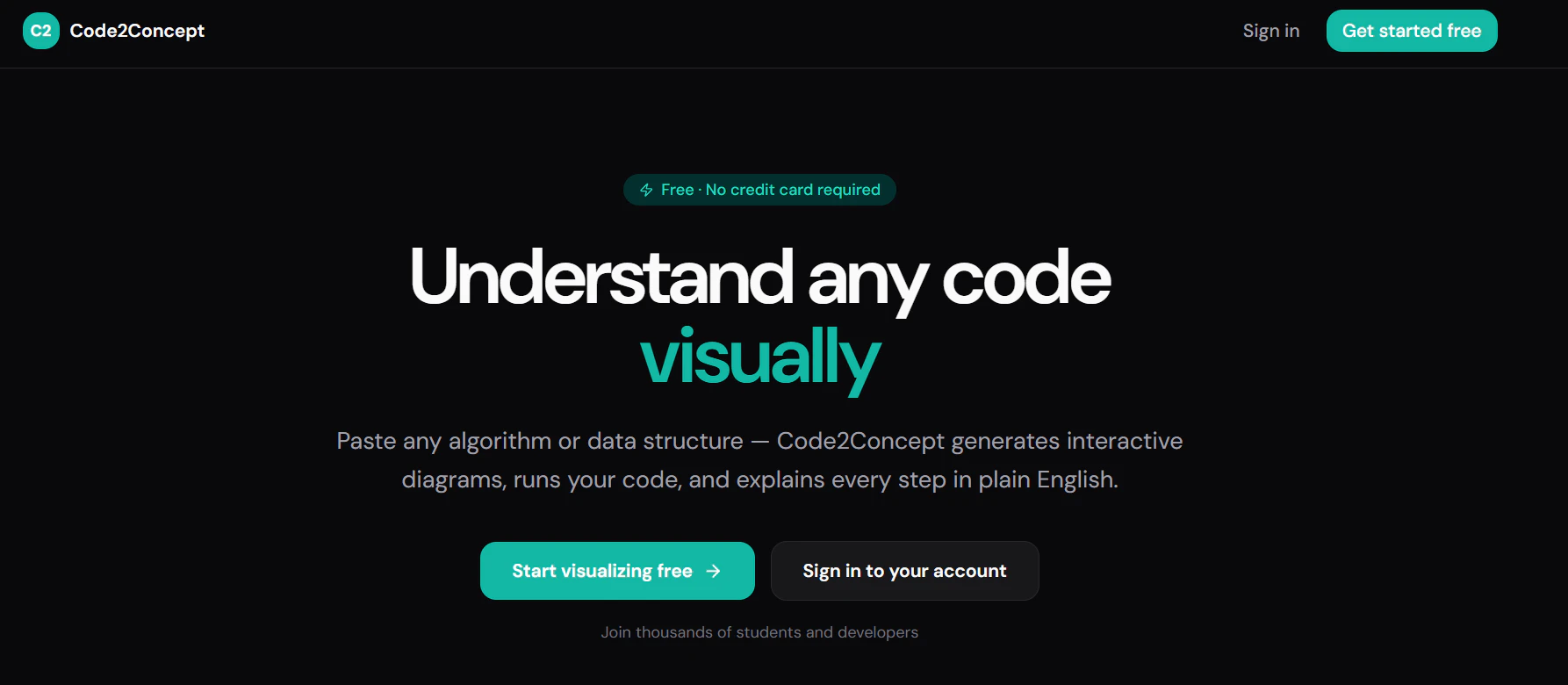 Code2Concept screenshot 1