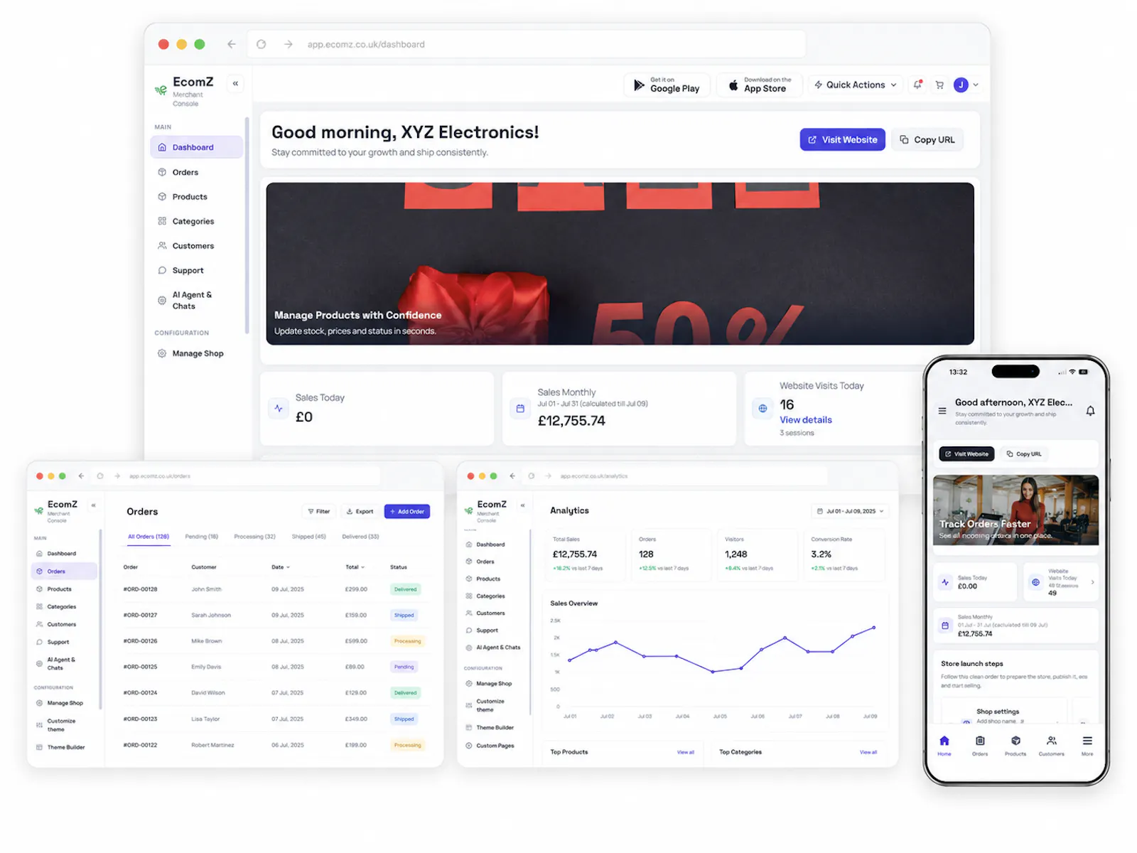 Ecomz AI Multi-Tenant SAAS Store Builder screenshot 19