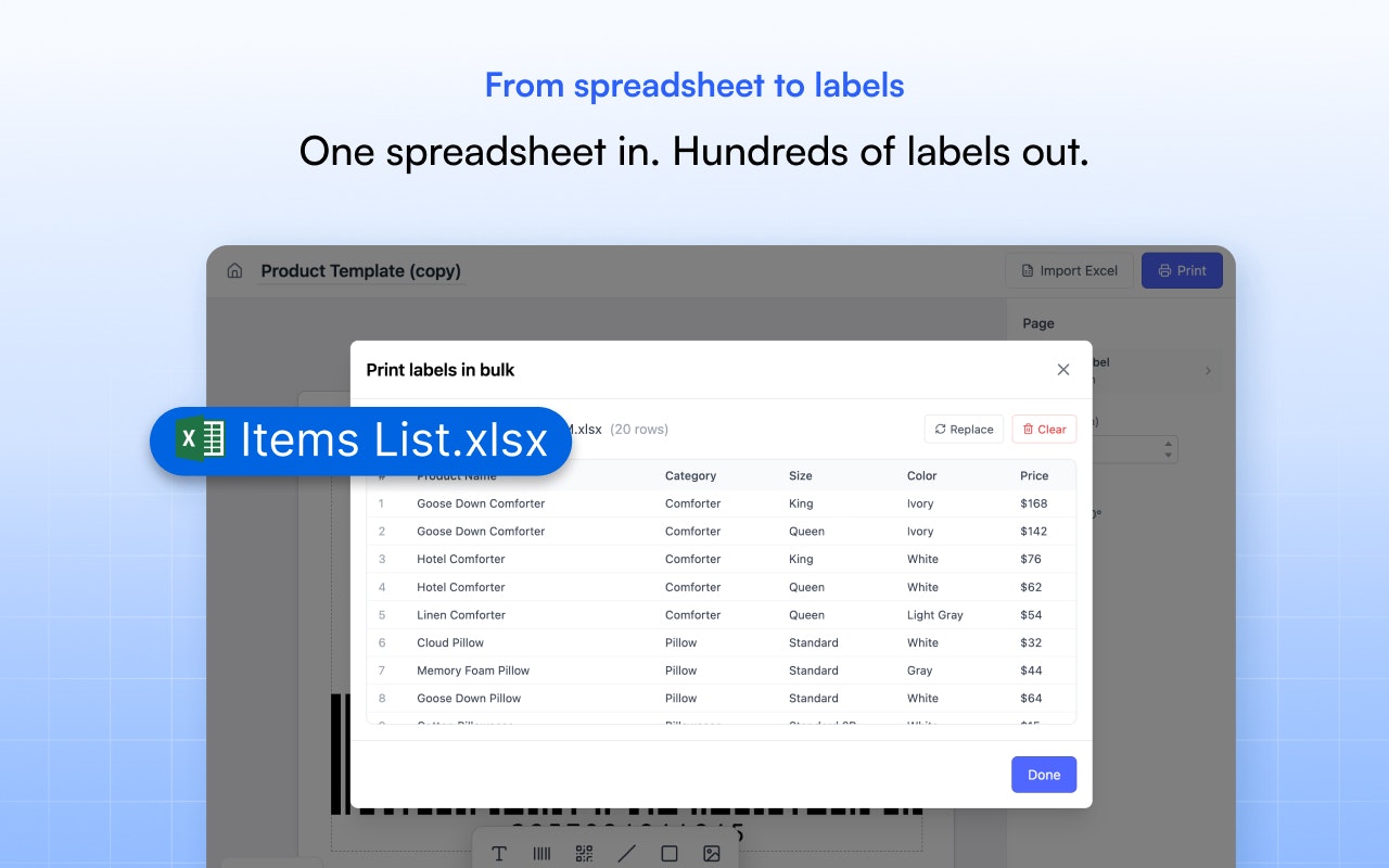 BoxHero Label Designer gallery image