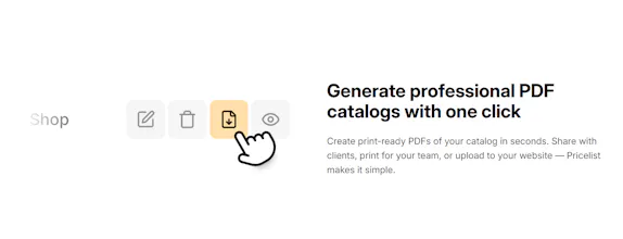 Pricelist gallery image