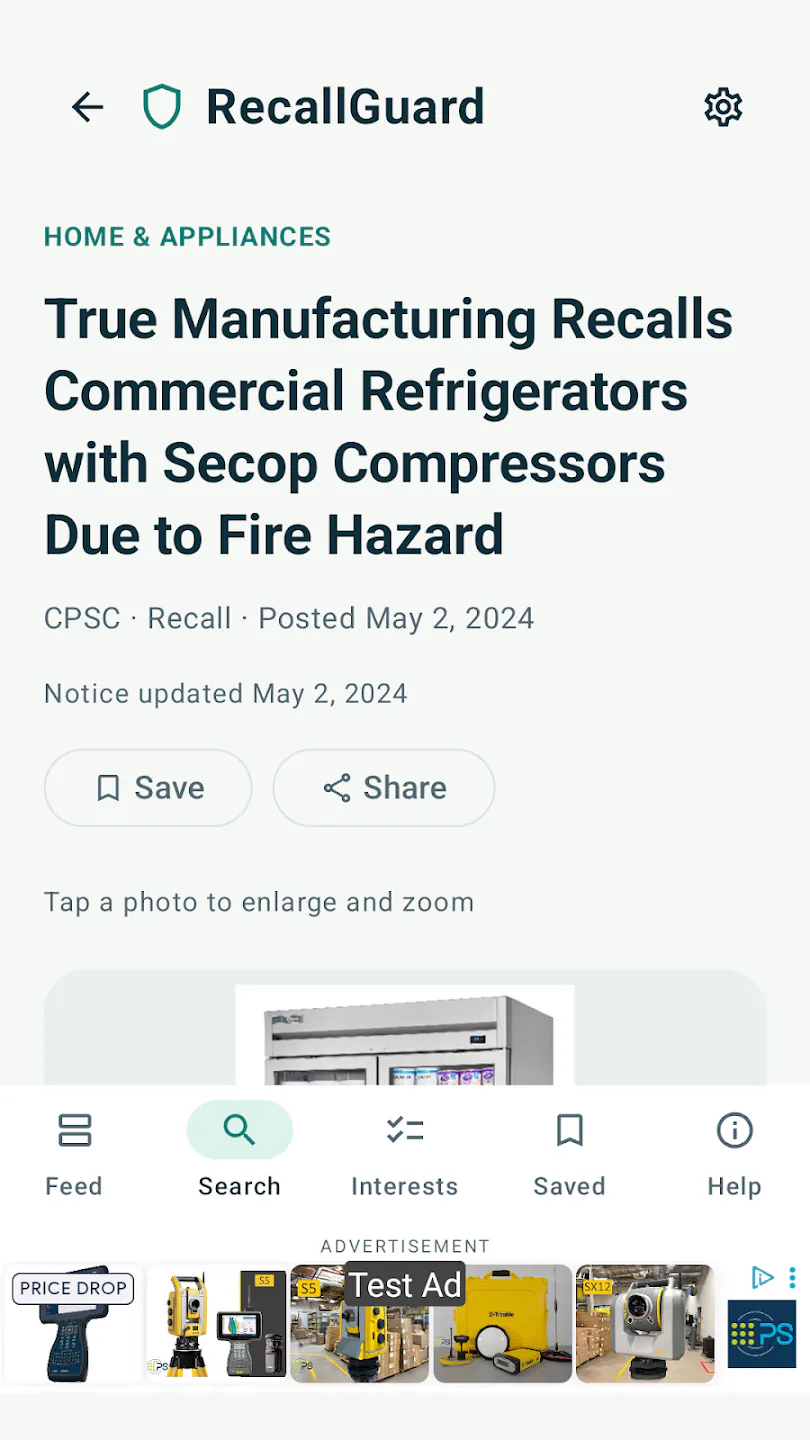 RecallGuard: Product Recalls + Scanning gallery image
