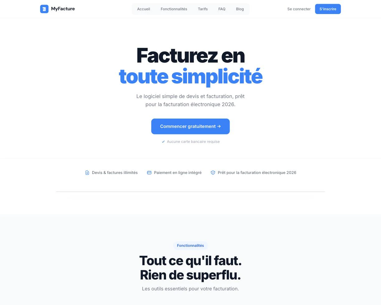 MyFacture 대표 미리보기