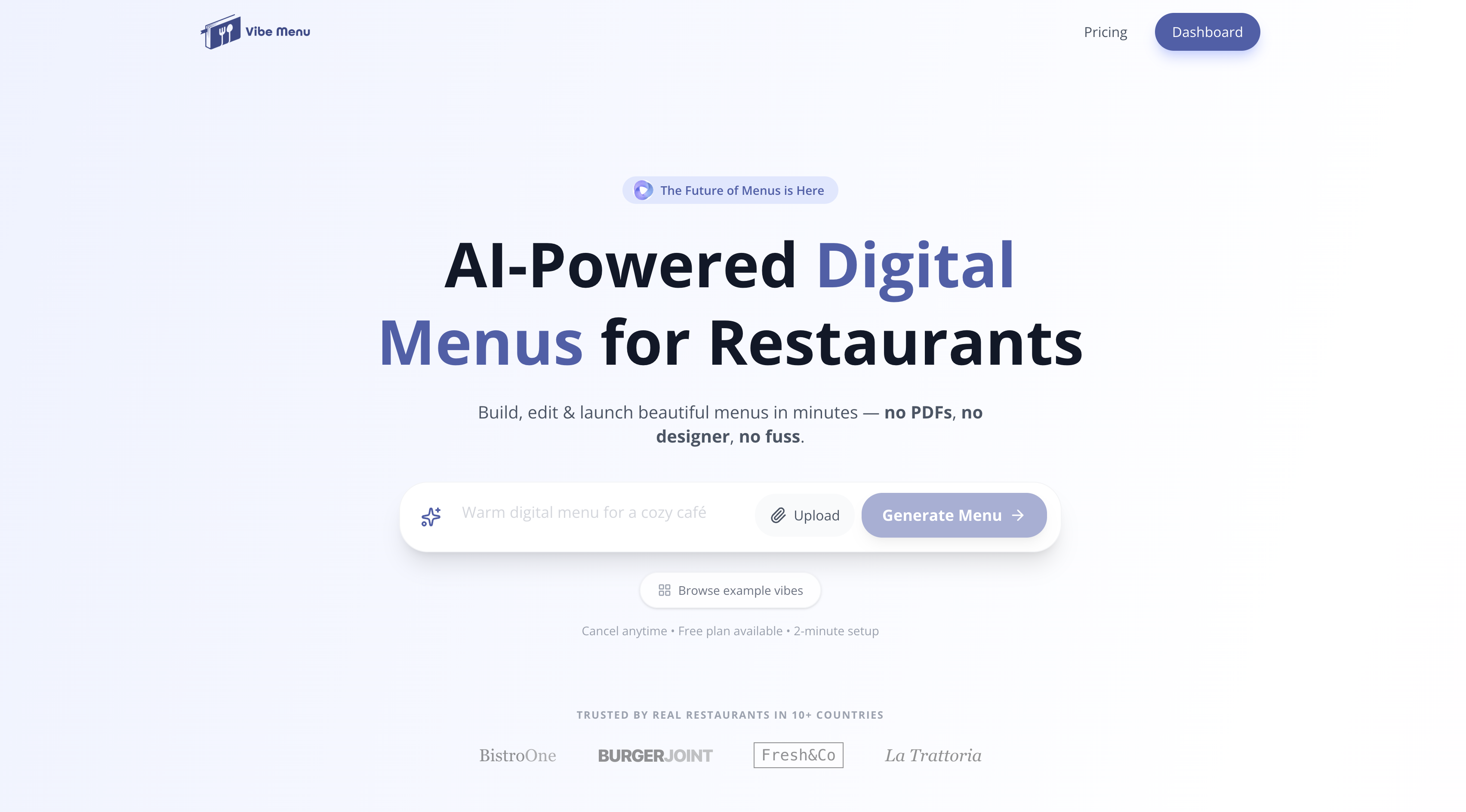 VibeMenu: Your Menu, Powered by AI gallery image
