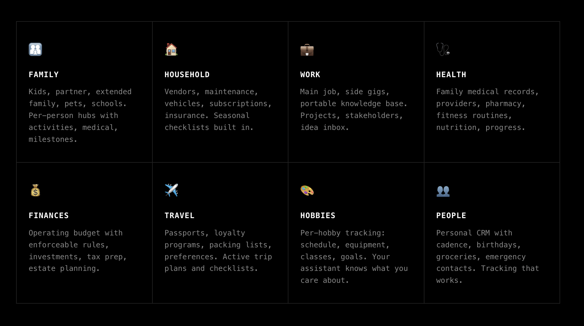 Run your life & work on OpenClaw. - Screenshot 2 showing product features and functionality