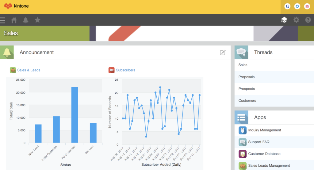 Kintone gallery image