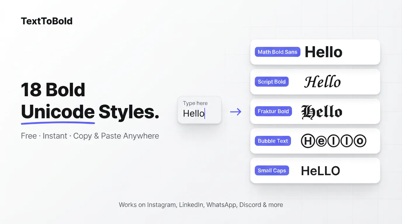 text to bold gallery image