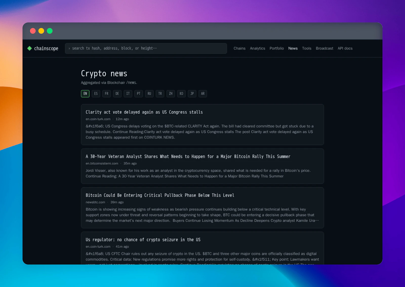 ChainScope screenshot 7