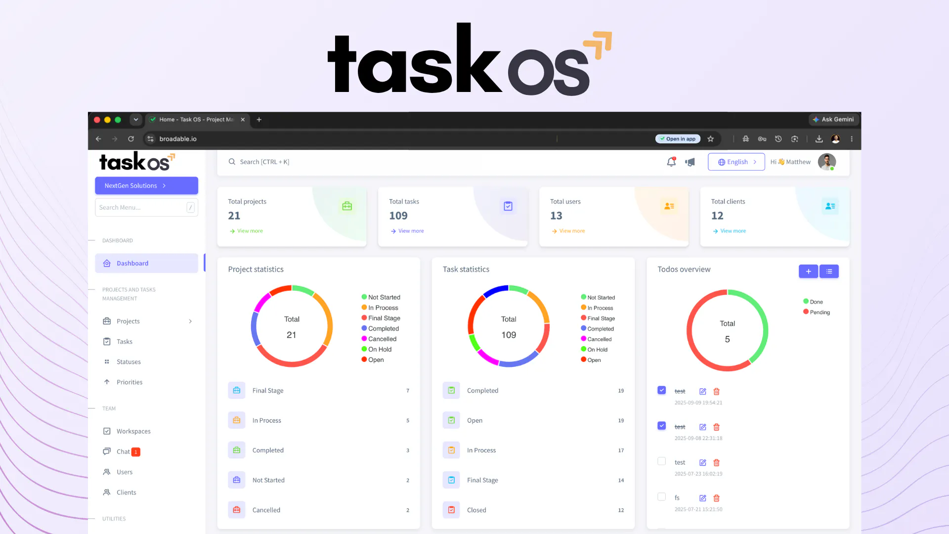 Task OS - Project Management System gallery image