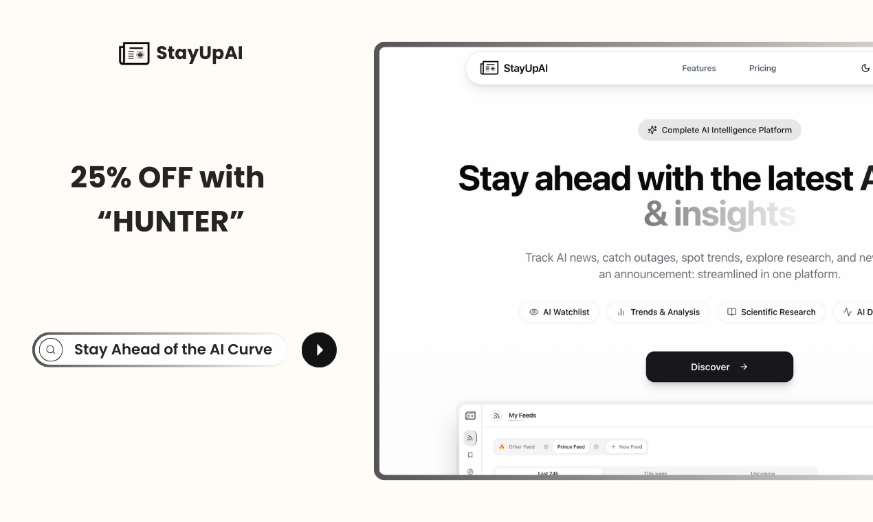 Media StayUpAI - Stay ahead of the AI curve – Never miss what matters 6