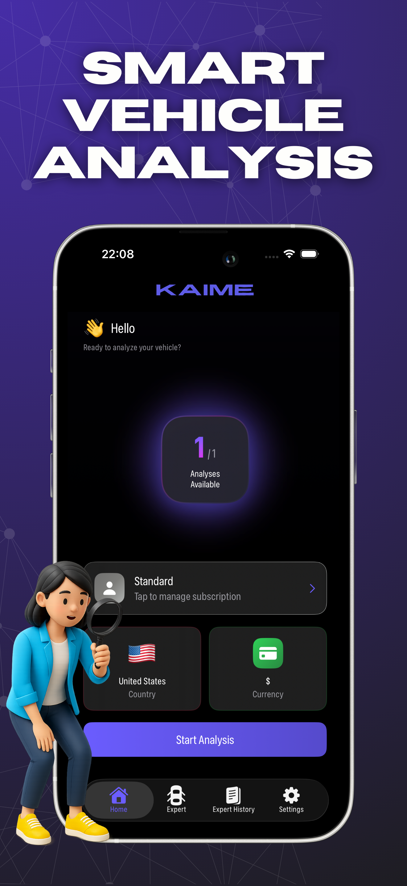 Kaime - Main product screenshot demonstrating key features and user interface