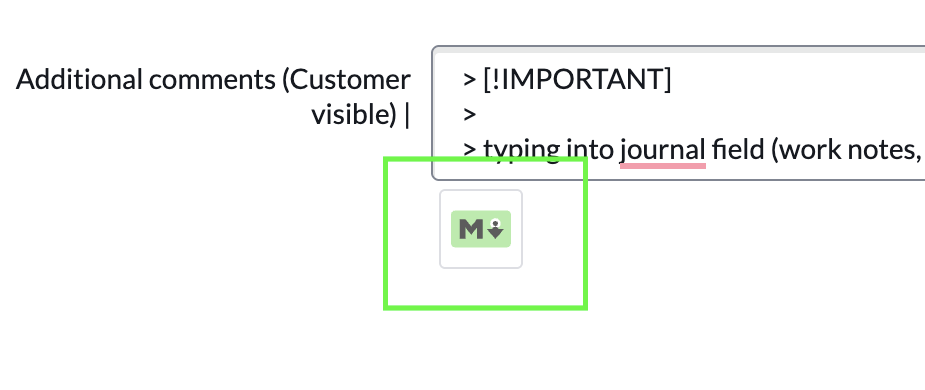 Markdown to ServiceNow gallery image
