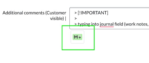 Markdown to ServiceNow gallery image