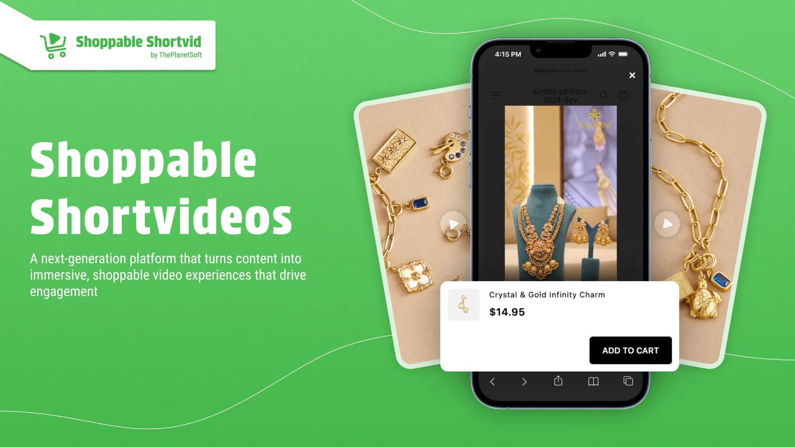 TPS Shoppable ShortVid product banner