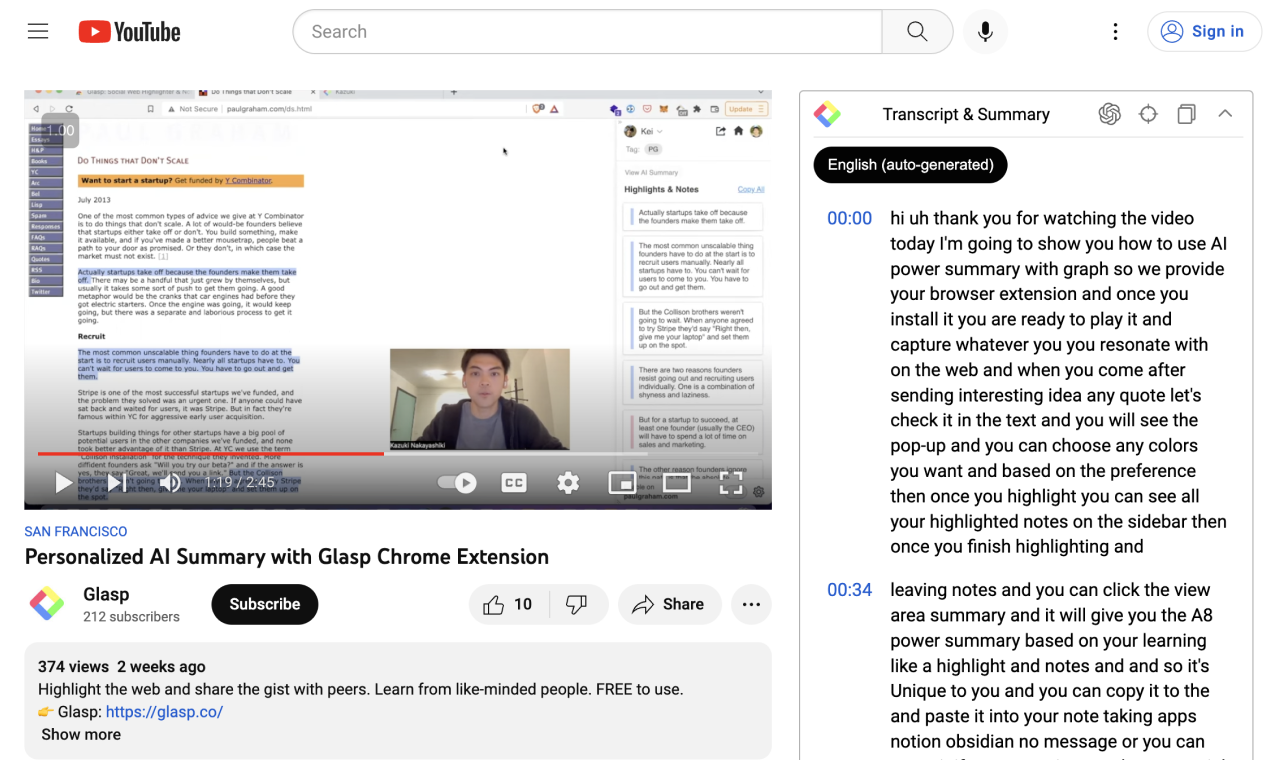 chatgptを備えたYouTubeサマライザー media 3