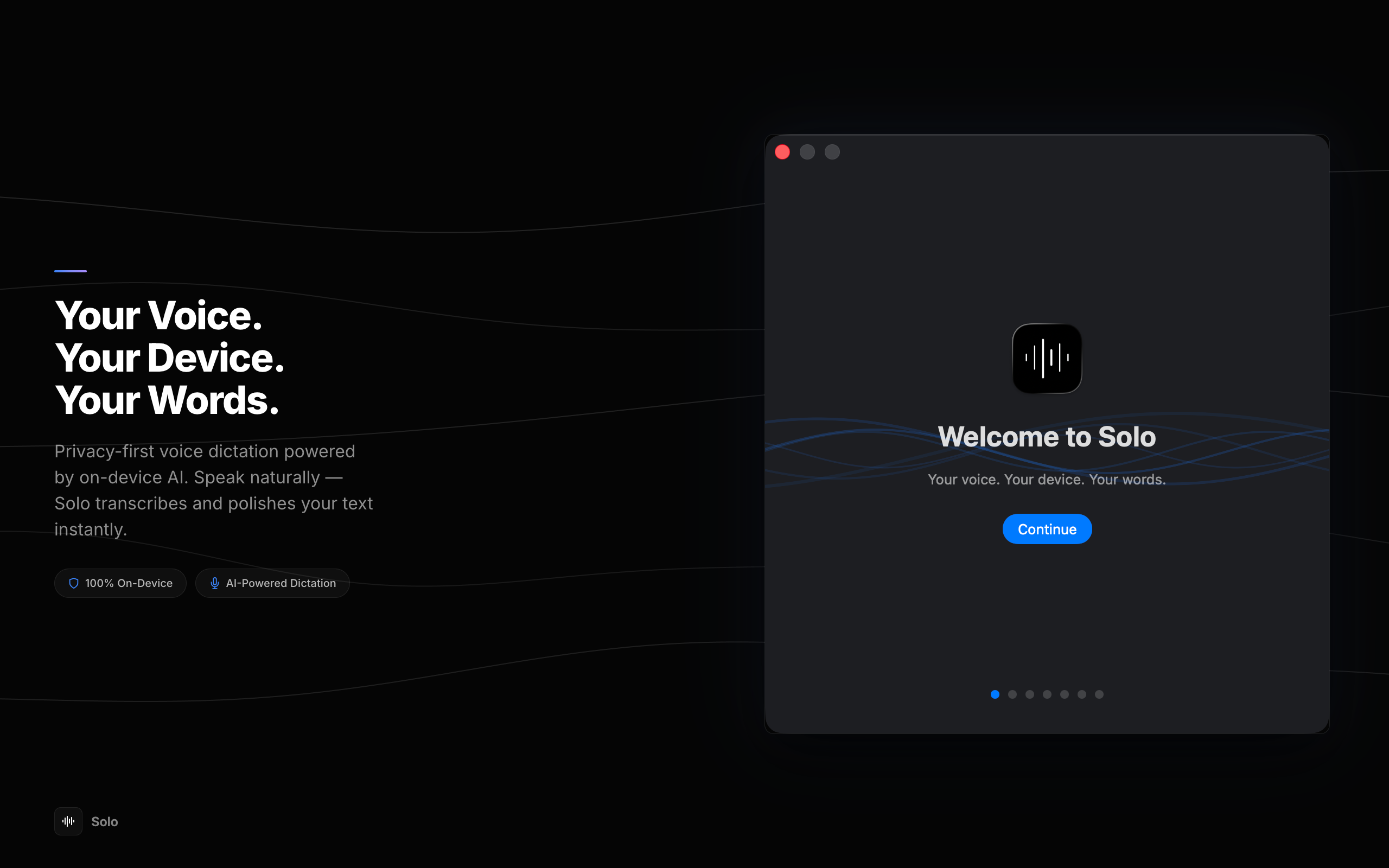 Solo Voice - Screenshot 3 showing product features and functionality