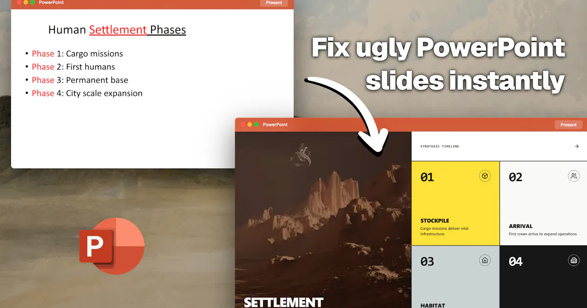 Fix Ugly PowerPoint by CubeOne