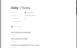 Notion Daily Scrum Template media 2
