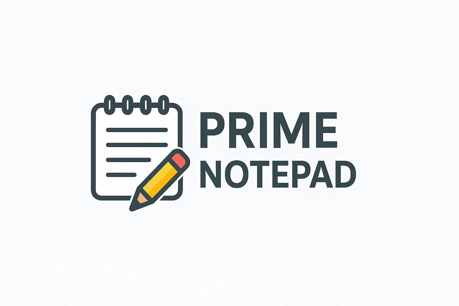 PrimeNotepad - Product Hunt launch logo and brand identity