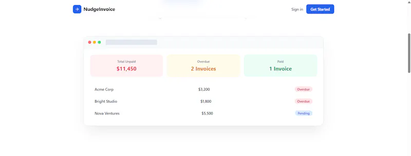 NudgeInvoice screenshot 4