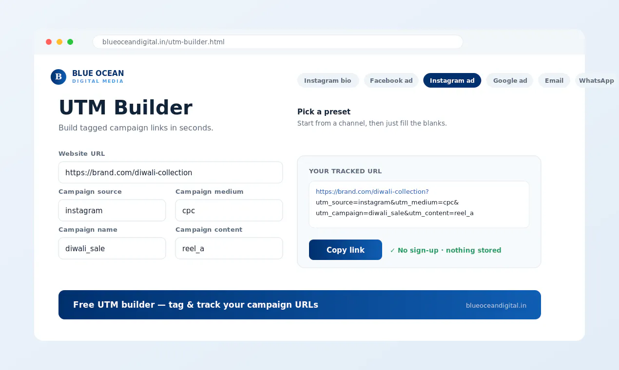 UTM Builder by Blue Ocean gallery image