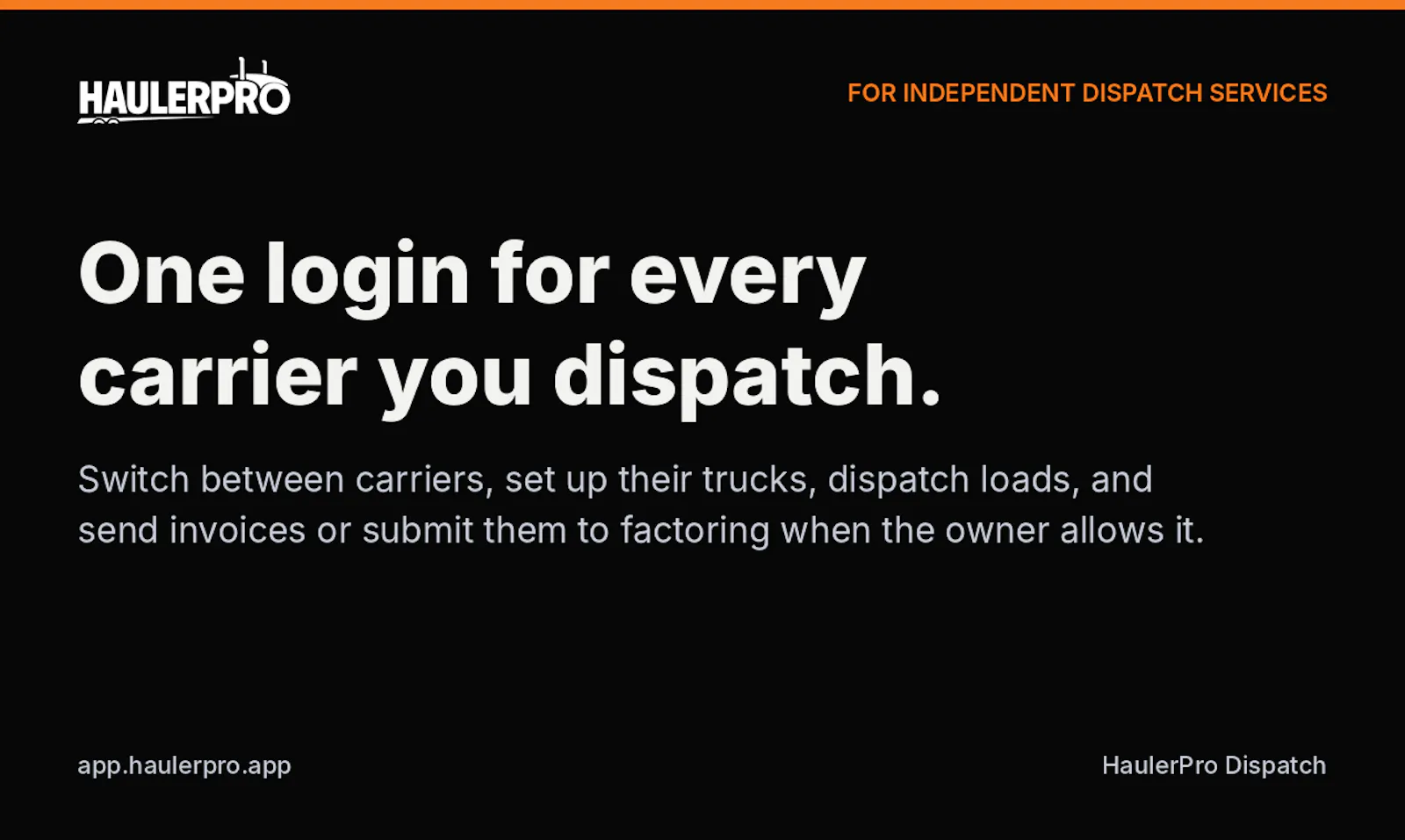HaulerPro Dispatch screenshot 1