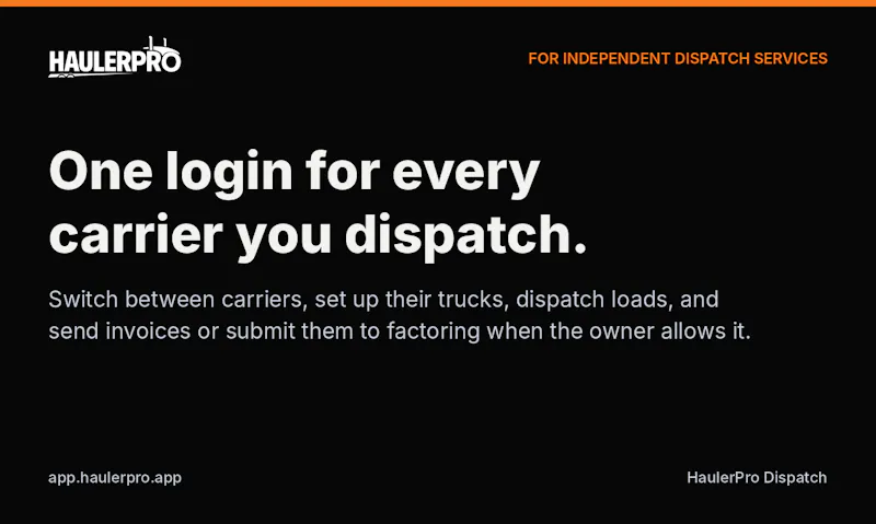 HaulerPro Dispatch screenshot 1