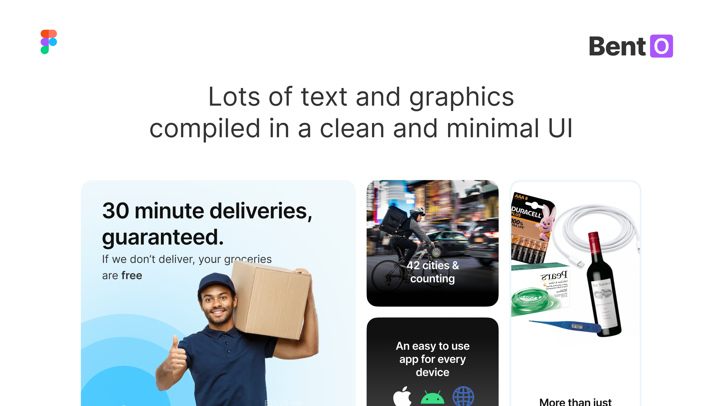 Bento Ui Kiti Ücretsiz - Figma UI kiti - Figma için yapılmış güzel Bento UI tasarımları - düzenlenebilir ve ücretsiz medya 3