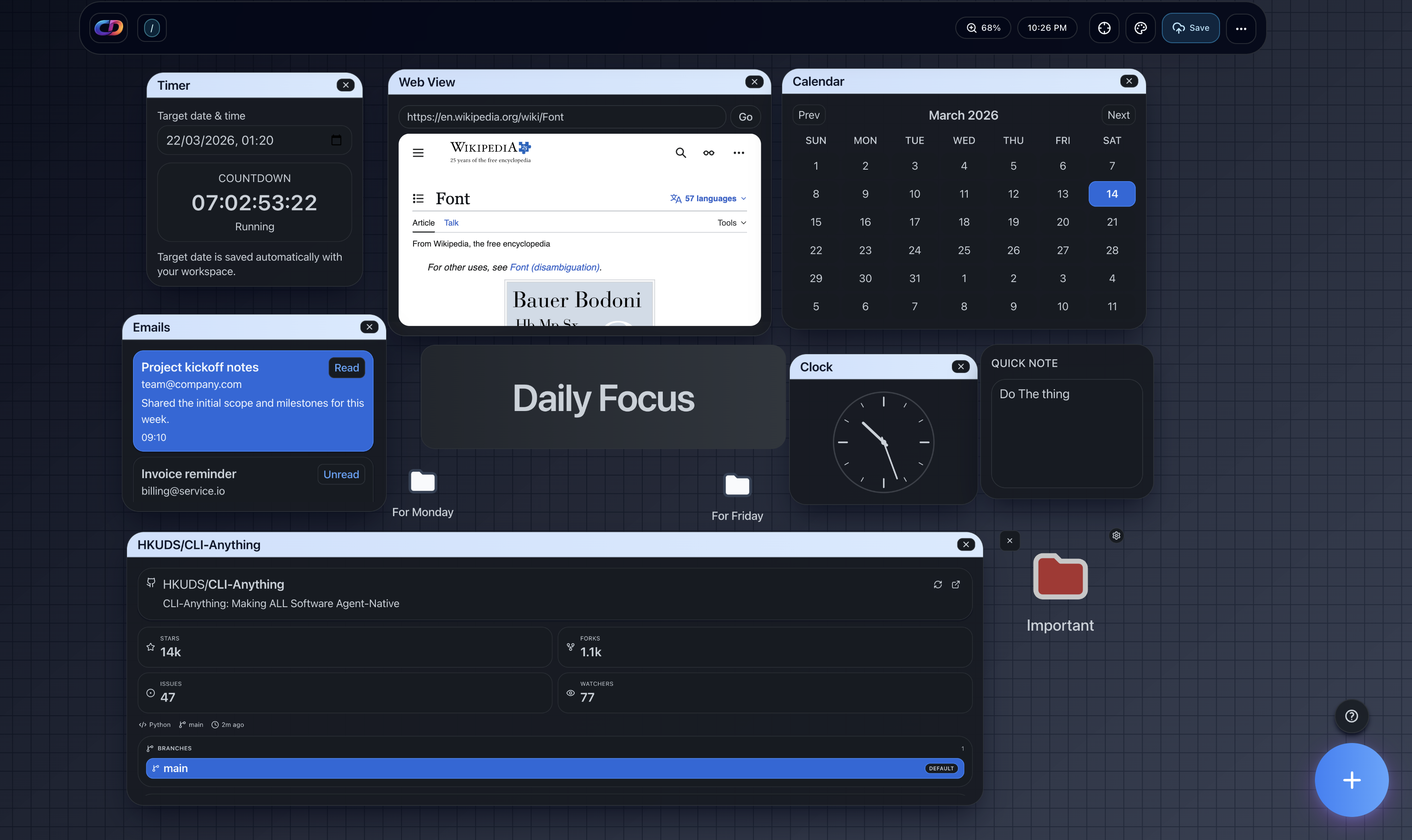Cloud Desk - Screenshot 3 showing product features and functionality